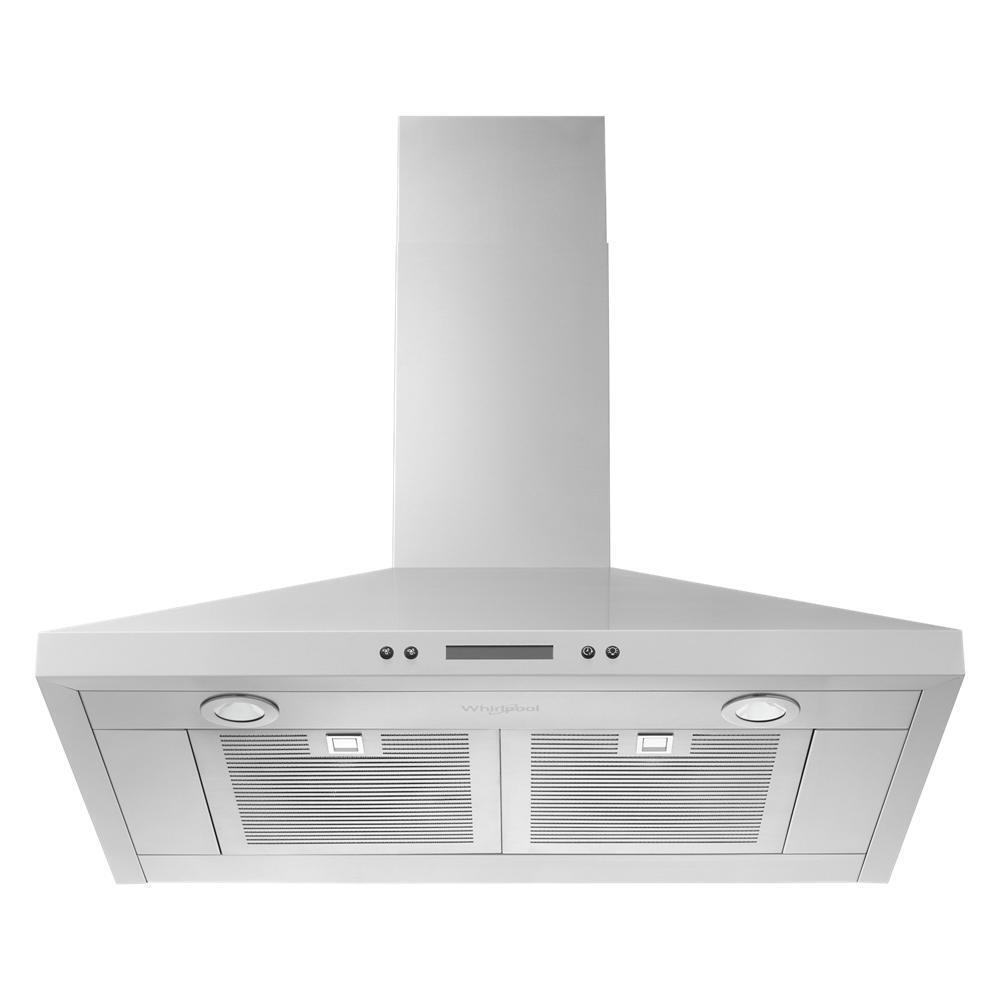 Whirlpool WVW93UC0LS 30" Chimney Wall Mount Range Hood with Dishwasher-Safe Grease Filters