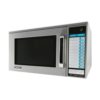 R25JTF Sharp Heavy-Duty Commercial Microwave Oven with 2100 Watts