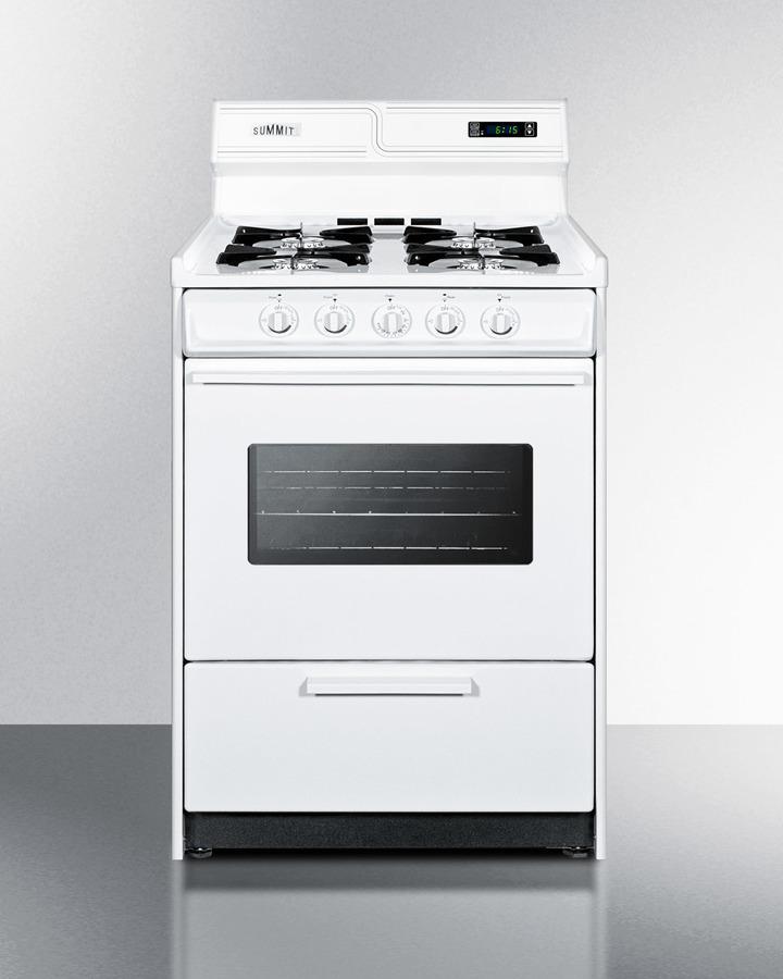 Summit WNM6307KW 24" Wide Gas Range