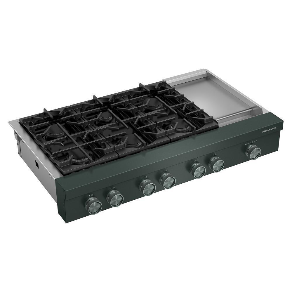 KCGK948TJP KitchenAid® 48-inch 6-Burner Gas Commercial-Style Rangetop with Griddle