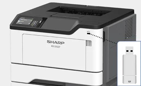 Sharp MXB468P MX-B468P Monochrome Printer Prints up to 46 pages per minute Maximum paper capacity of 2,000 sheets Exceptional Image Quality with 1,200 x 1,200 dpi print resolution