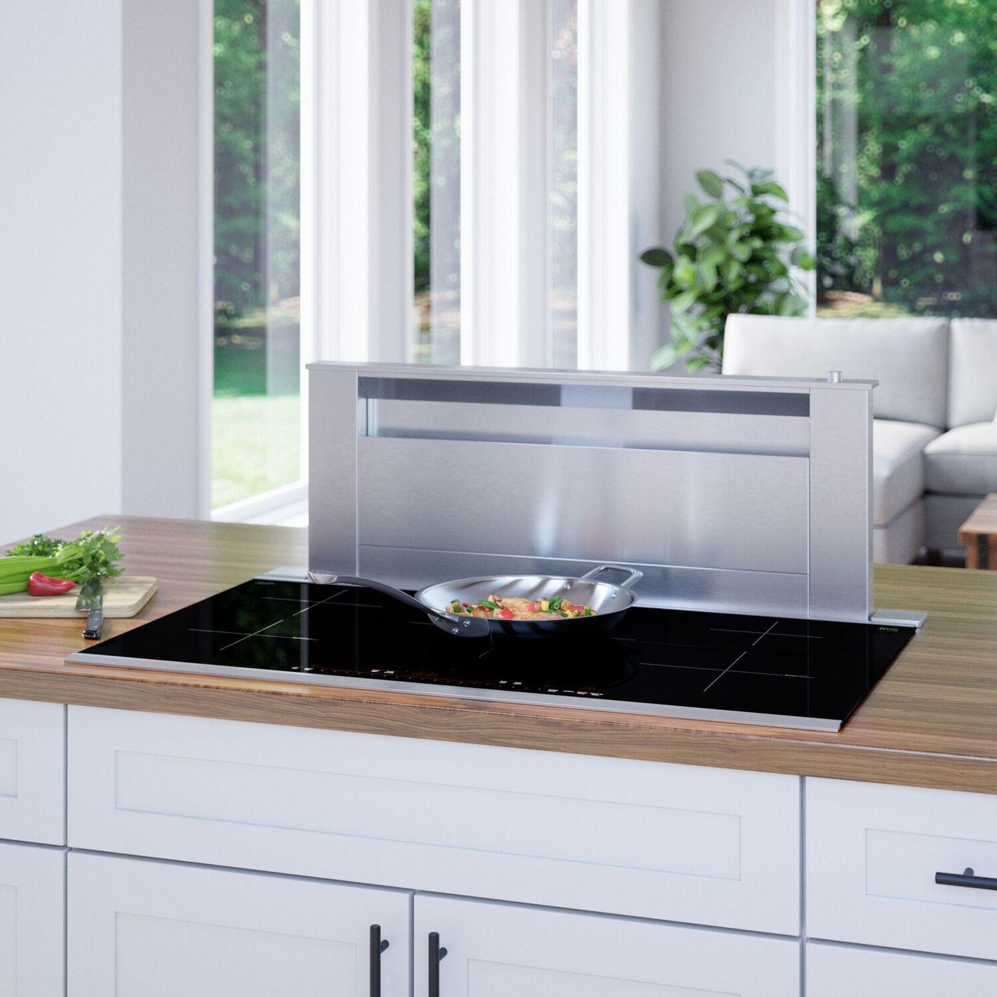 Bosch NIT8660SUC 800 Series Induction Cooktop 36" Black, surface mount with frame
