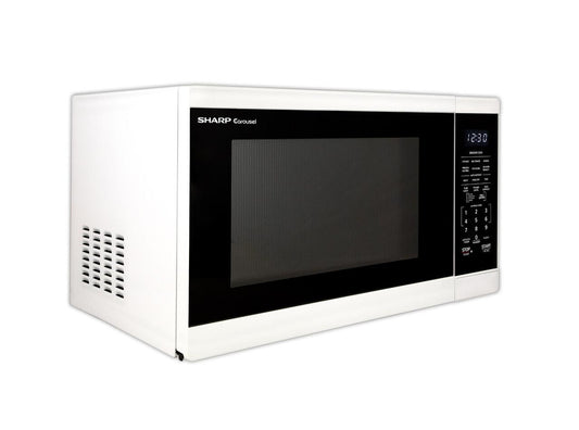 Sharp 1.4 cu. ft. White Countertop Microwave Oven