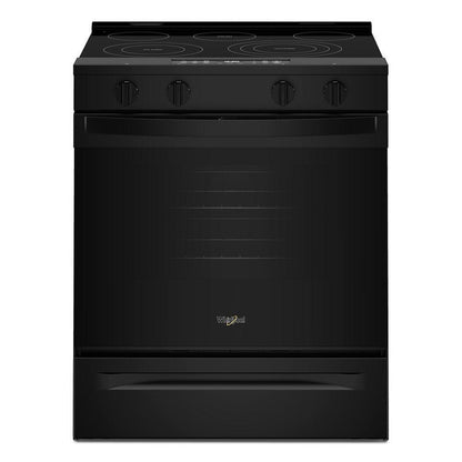 Whirlpool WSES5030SB 30-inch Electric Smart Range with Air Cooking Technology