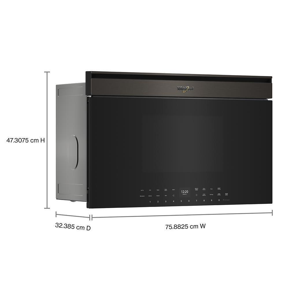 Whirlpool WMBT7030SV 30-inch Built-In Smart Multifunctional Microwave Oven with Air Fry - 1,000 watts