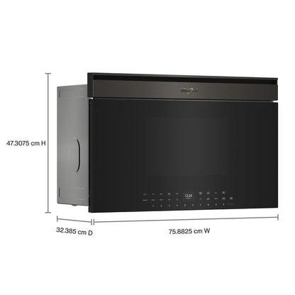 Whirlpool WMBT7030SV 30-inch Built-In Smart Multifunctional Microwave Oven with Air Fry - 1,000 watts