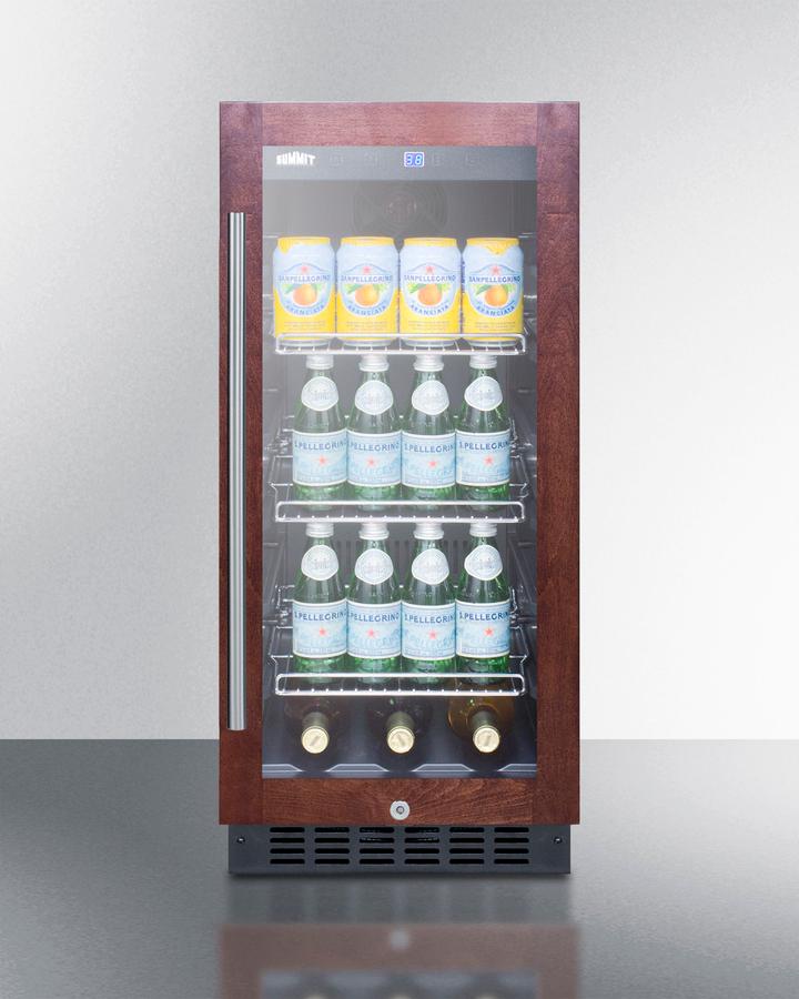 Summit SCR1536BGPNR 15" Wide Built-in Beverage Center (panel Not Included)