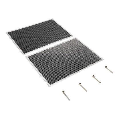 Kitchenaid W10905735 36-IN Range Hood Charcoal Filter Kit - Silver (Includes Two 16 1/2-IN X 11 1/2-IN Charcoal Filters and Four Clips)