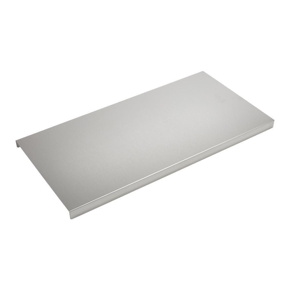 Kitchenaid W11239671 JennAir Range/Cooktop Griddle Grill Cover with Lip on One Side - Stainless Steel for Gas/Dual Fuel Models JDRP636,648,748, JGRP636,648,748, JGCP636,648 (1-IN H X 11 1/8-IN L X 22-IN D)