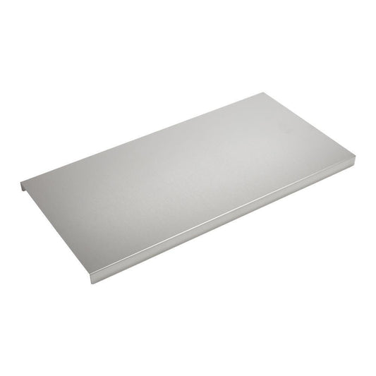 Kitchenaid W11239671 JennAir Range/Cooktop Griddle Grill Cover with Lip on One Side - Stainless Steel for Gas/Dual Fuel Models JDRP636,648,748, JGRP636,648,748, JGCP636,648 (1-IN H X 11 1/8-IN L X 22-IN D)