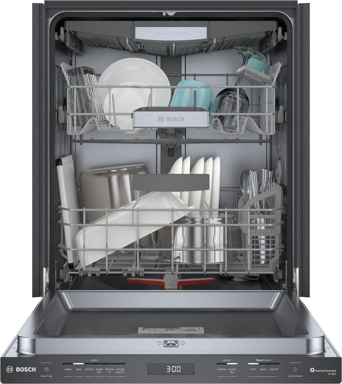 Bosch SHP78CM4N 800 Series, built-under dishwasher, 24'', Brushed black steel anti-fingerprint