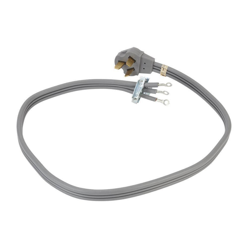 Maytag PT220 4' Electric Range Power Cord 3 Wire 40 Amp Right Angle Plug