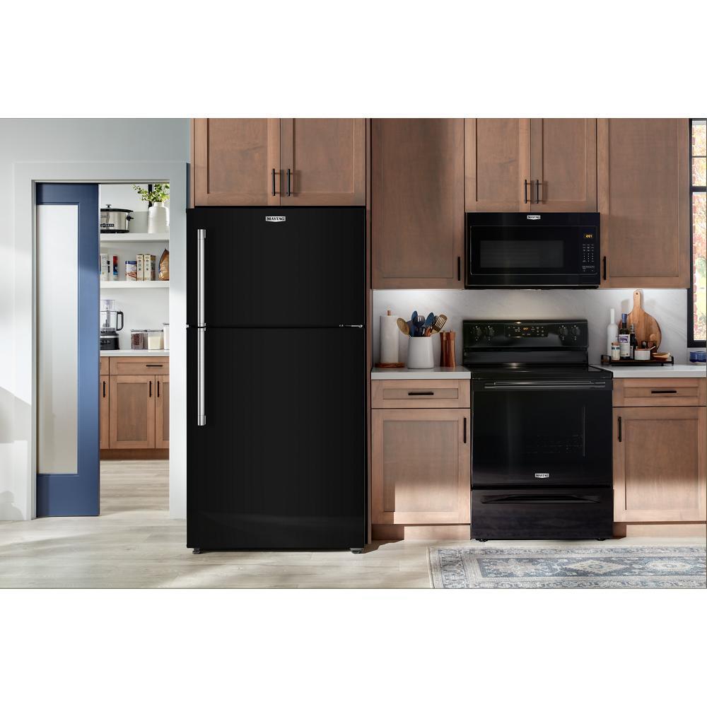 Maytag MRTX5119SB 30-Inch Wide Top-Freezer Refrigerator with Garage Mode-19 Cu. Ft.