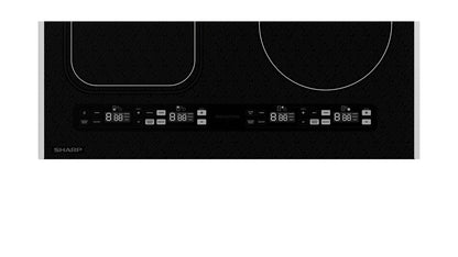 SCH2443GB Sharp 24 in. Induction Cooktop with Side Accessories