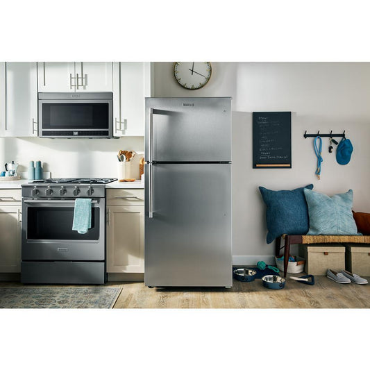 Maytag MRTX5119SZ 30-Inch Wide Top-Freezer Refrigerator with Garage Mode-19 Cu. Ft.