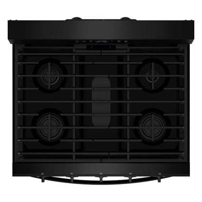 Whirlpool WFGS5730SB 30-inch Gas Range with Air Cooking Technology and EZ-2-Lift™ Hinged Grates