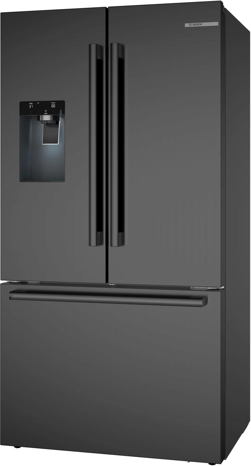 Bosch B36CD52SNB 500 Series, French Door Bottom freezer, multi door, 36'', Black inox-antifingerprint, Total No Frost