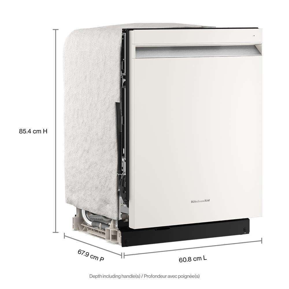 KDPS624SPL KitchenAid® 360(degree) Max Jets™ Third Rack Dishwasher with Advanced ProDry™ System, 44 dBA