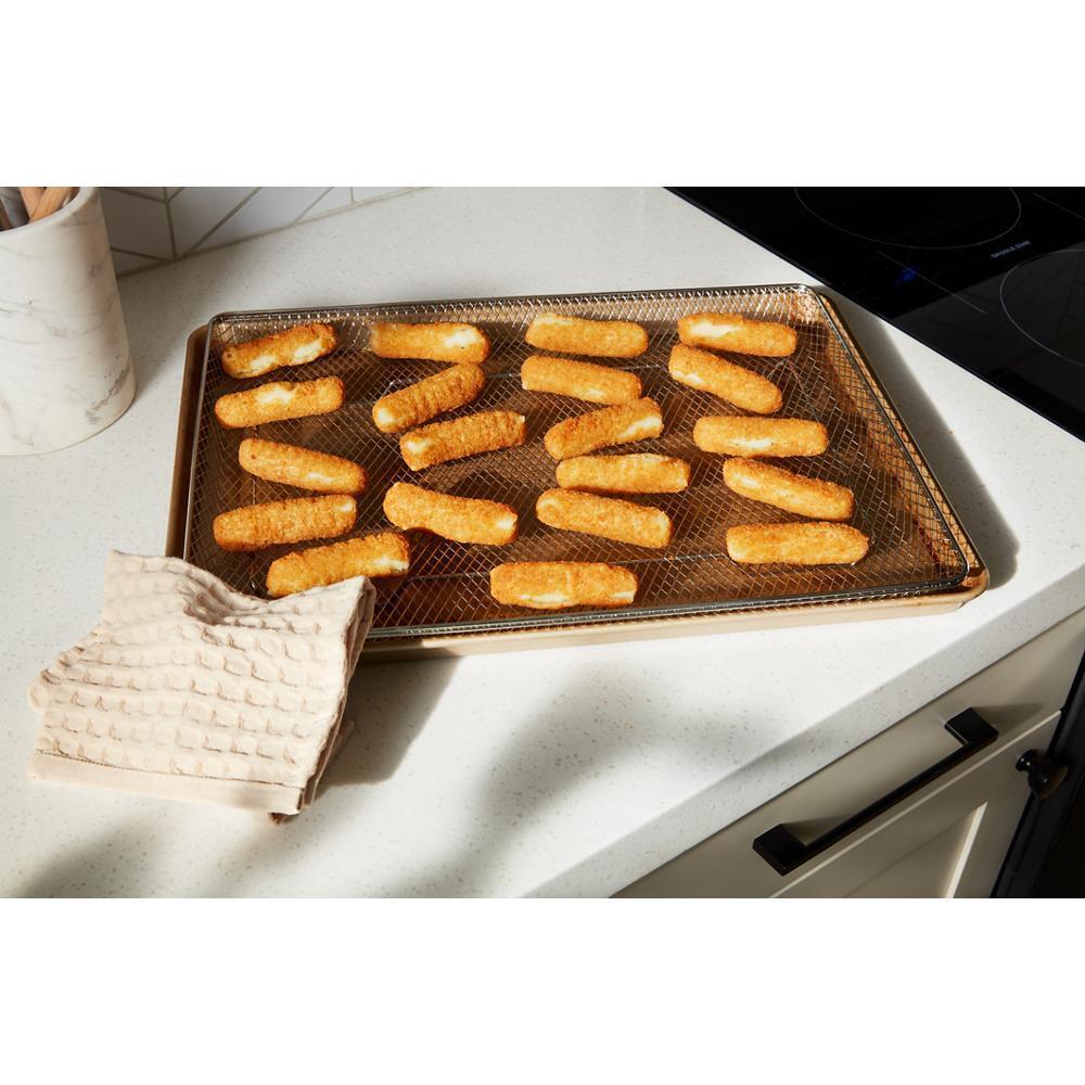 Whirlpool WFES7530RZ 30-inch Electric Smart Range with Air Cooking Technology, No Preheat Air Fry, High Speed Preheat Oven, WipeClean™ Coating, and Steam/Self Clean