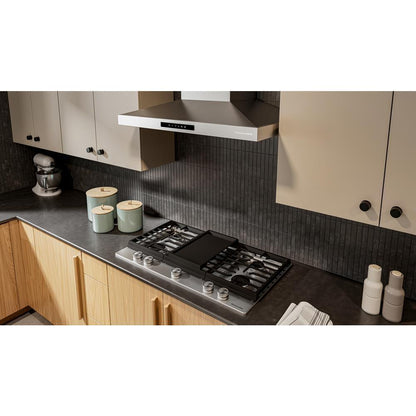 KCGK736SSS KitchenAid® 36 in. Gas Cooktop with 5 Burners and Integrated Wok Grate