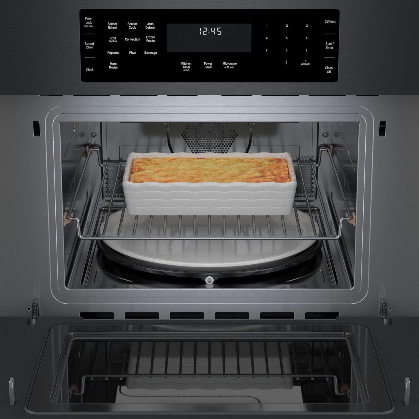 Bosch HMC80242UC 800 Series, Speed Oven, 30'', Black stainless steel