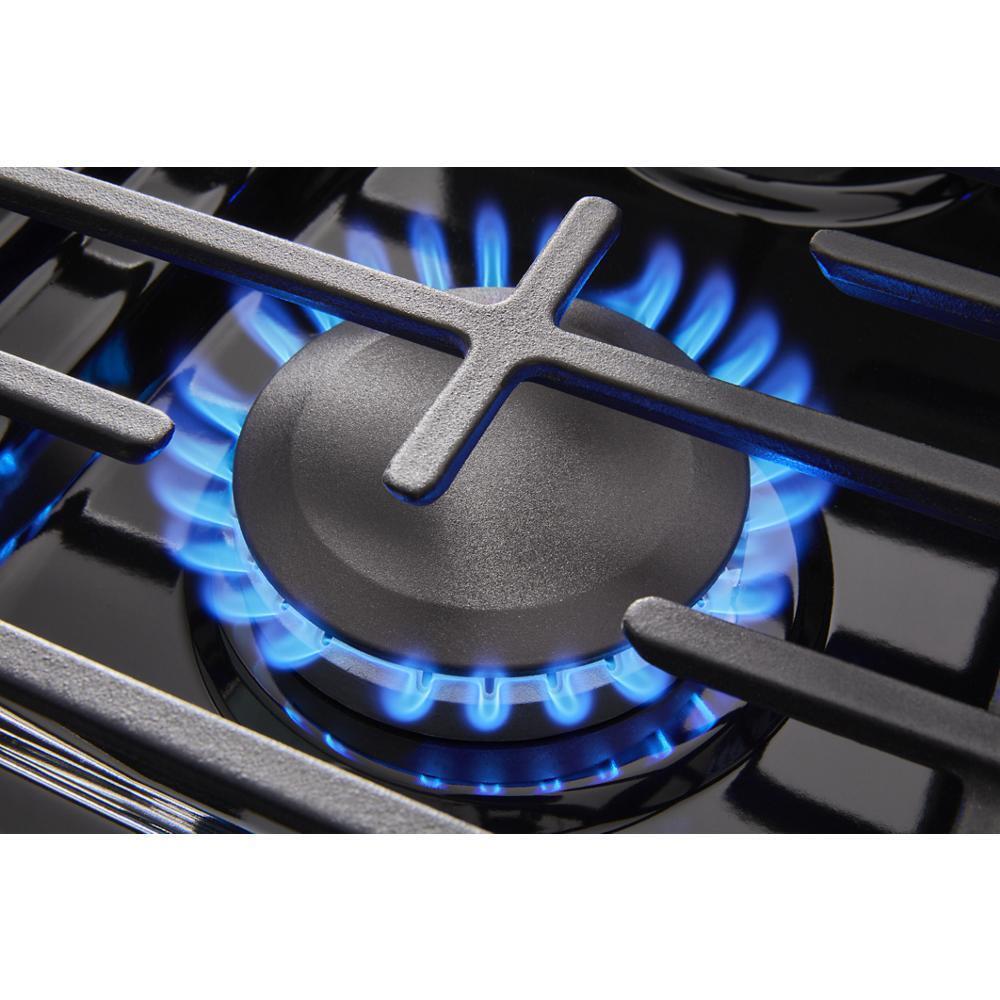 Whirlpool WFGS4530SB 30-inch Gas Range with Air Cooking Technology and Steam Clean