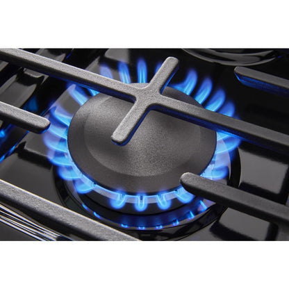 Whirlpool WFGS4530SB 30-inch Gas Range with Air Cooking Technology and Steam Clean
