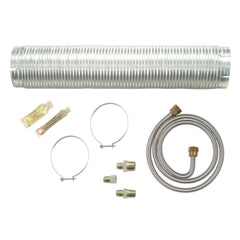 Maytag 4396652RB 4' Gas Dryer Installation Kit with 8' metal vent and 2 clamps