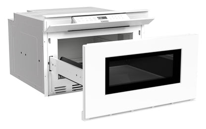 SMD2479MW Sharp 24 in. 1.2 cu. ft. Deco Series Built-In Smart Microwave Drawer™ Oven with Easy Wave Open in White