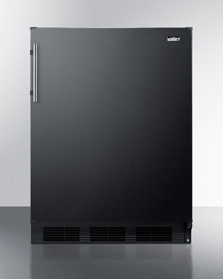 Summit CT663BKBI 24" Wide Built-in Refrigerator-freezer