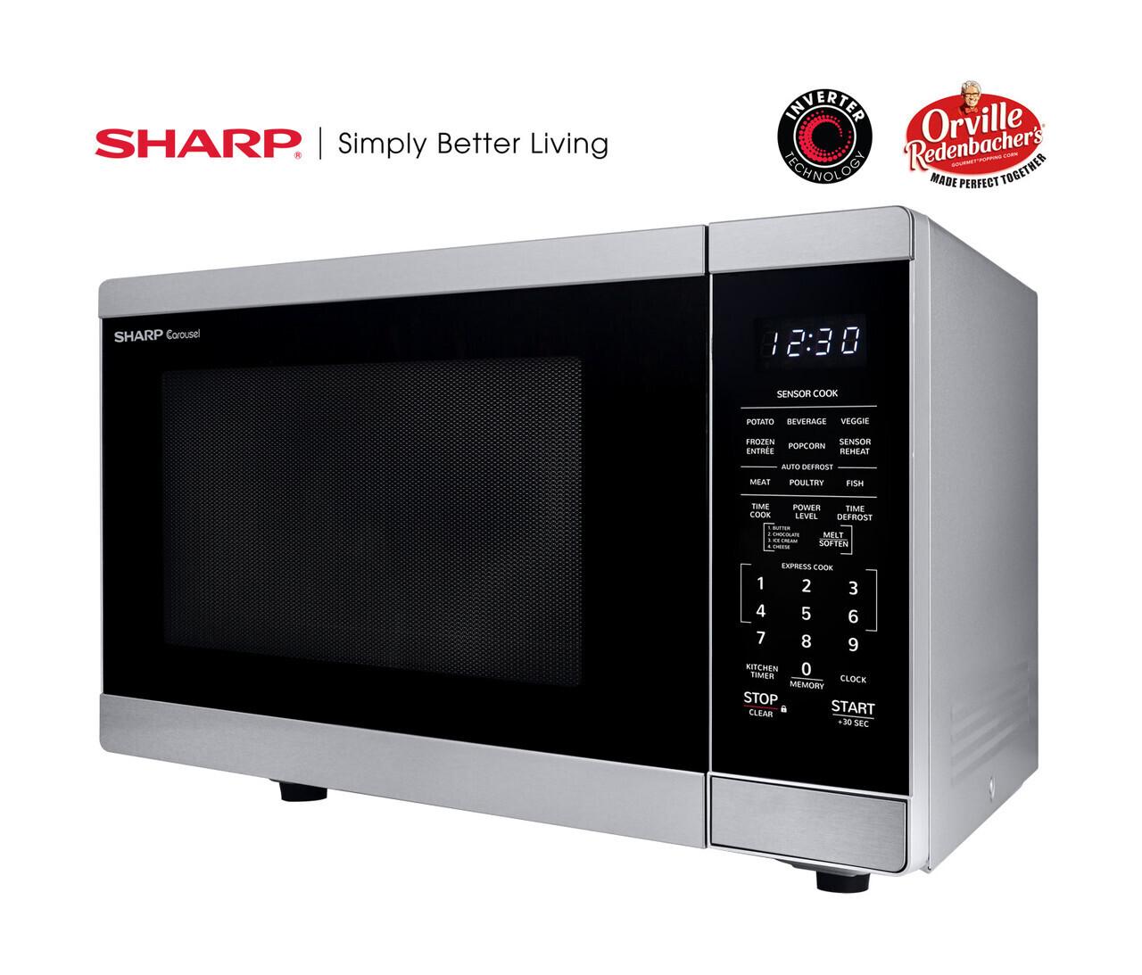Sharp 1.4 cu. ft. Family-Size Countertop Microwave Oven with Inverter Technology