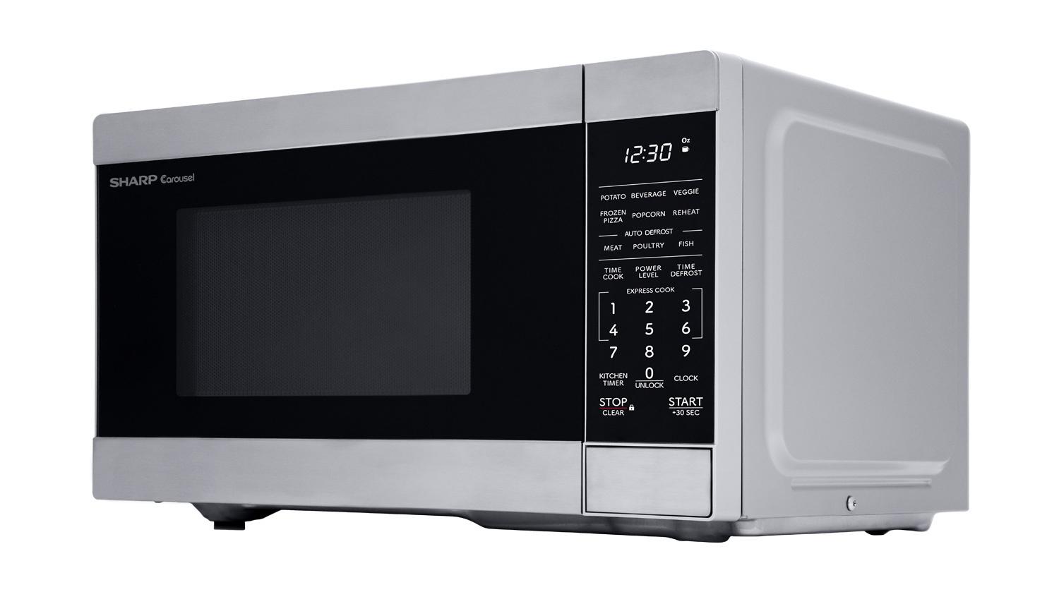 SMC0962KS Sharp 0.9 cu. ft. 900W Stainless Steel Countertop Microwave Oven