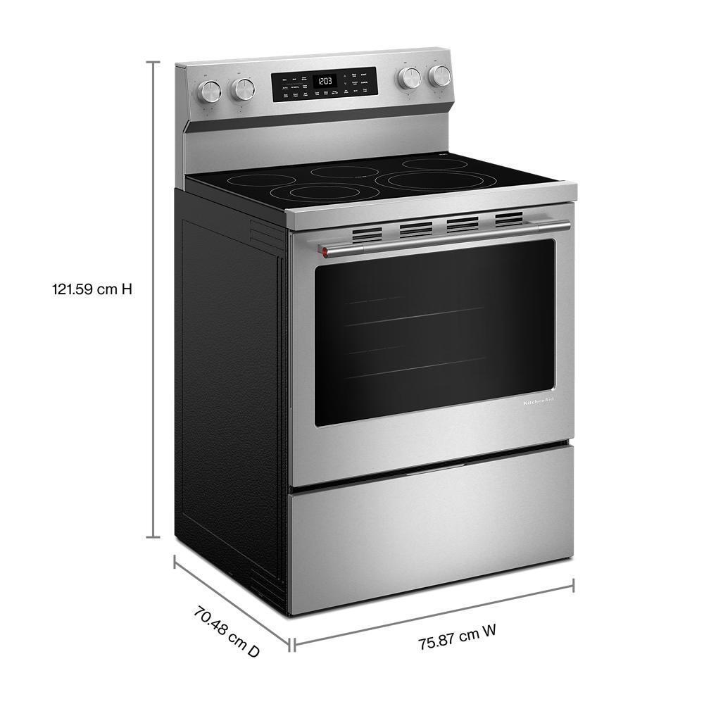 Kitchenaid KFES330TPS 5.3 Cu. Ft. Smart Freestanding Electric Range with Convection Cooking Modes