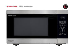 SMC2266KS Sharp 2.2 cu. ft. 1200W Stainless Steel Countertop Microwave Oven with Inverter Technology