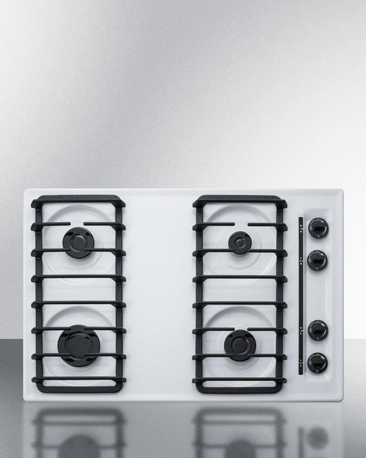 Summit WTL053S 30" Wide 4-burner Gas Cooktop