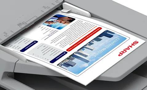 Sharp BPC535WD BP-C535WD Compact color document system Prints up to 35 pages per minute , copy, scan, fax Maximum paper capacity of 2,350 sheets Exceptional Image Quality with 600 x 600 dpi print resolution