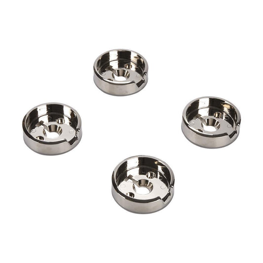 Kitchenaid W11323062 JennAir 3-IN D Bezel (Set of 4) for Rise-Style Commercial Range and Rangetop Griddle Knobs - Chrome