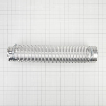 Whirlpool 4396010RP 6' Dryer Exhaust Duct of snap-lock metal, with 1 male fitting and 1 female fitting for standard 4" exhaust openings