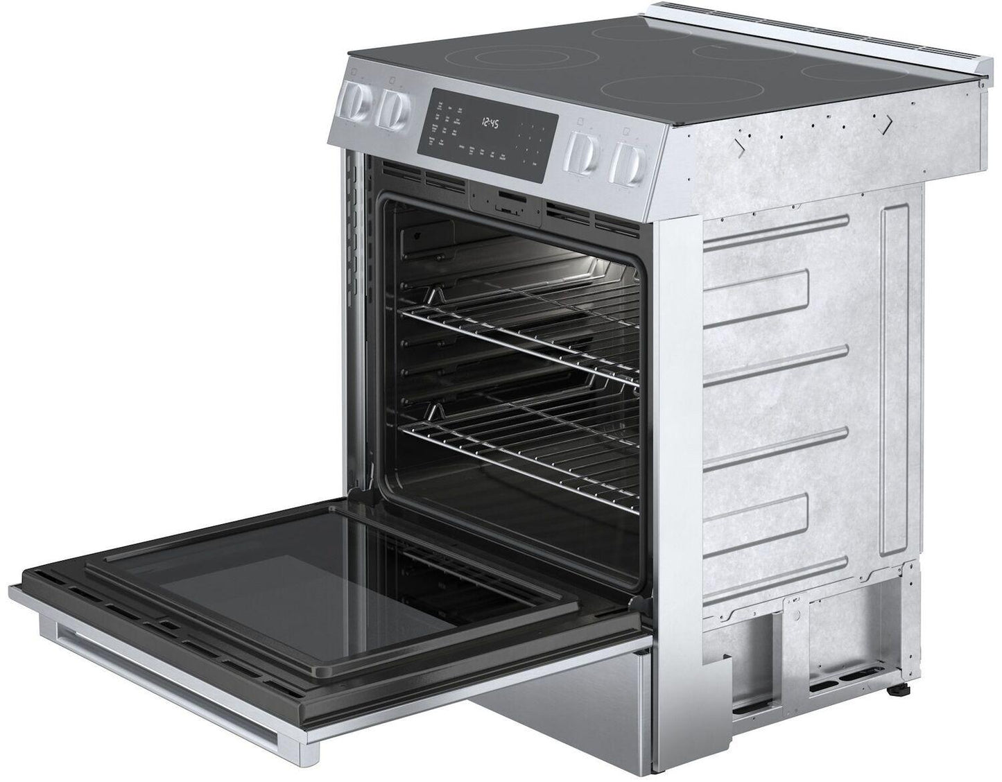 Bosch HEI8056U 800 Series, Electric slide-in range, 30'', Stainless steel