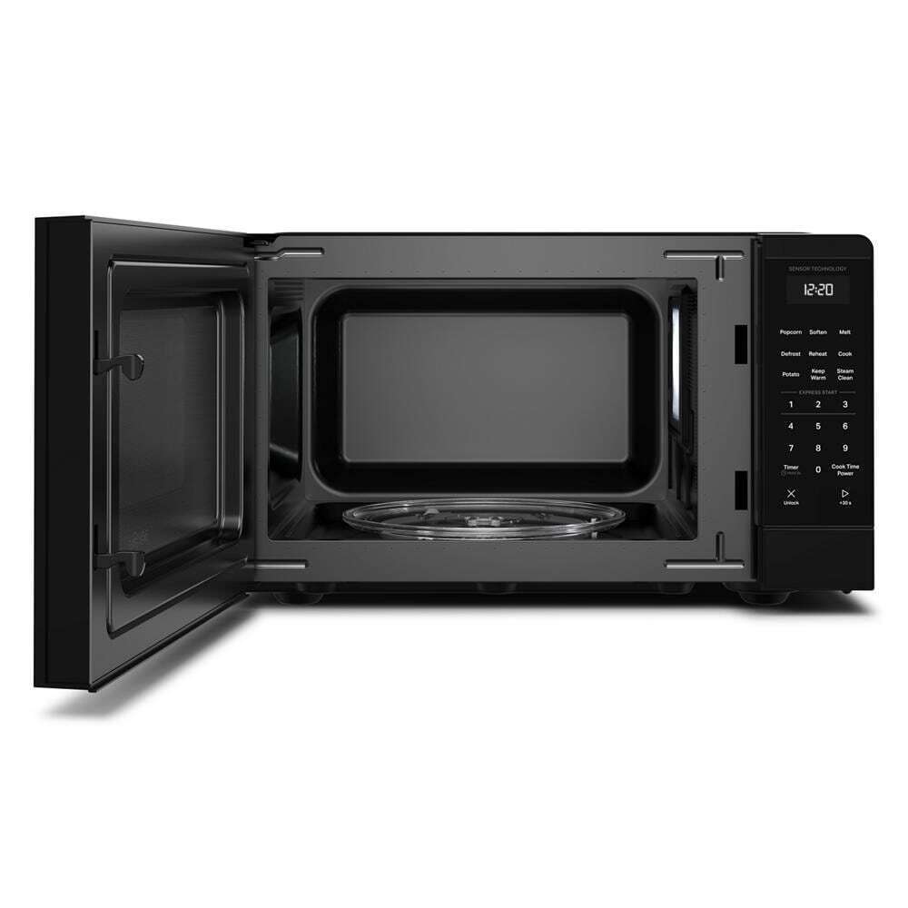 Whirlpool WMCS3119TB 0.9 Cu. Ft. Black Countertop Microwave with 5 Auto Cooking Modes - 900 watt
