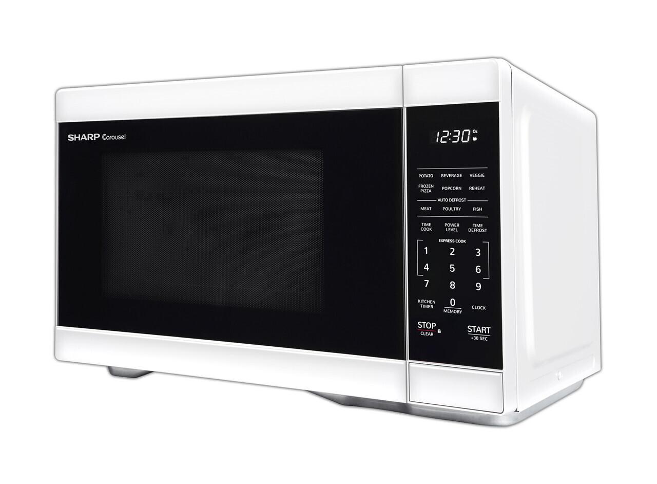 Sharp 1.1 cu. ft. White Countertop Microwave Oven