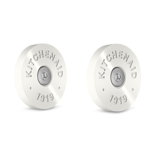 Maytag W11368841MP KitchenAid Commercial-Style Range Handle Medallion Kit - Mascarpone (Includes Two Medallions, Screws, and One 1/8-IN Hex Wrench)