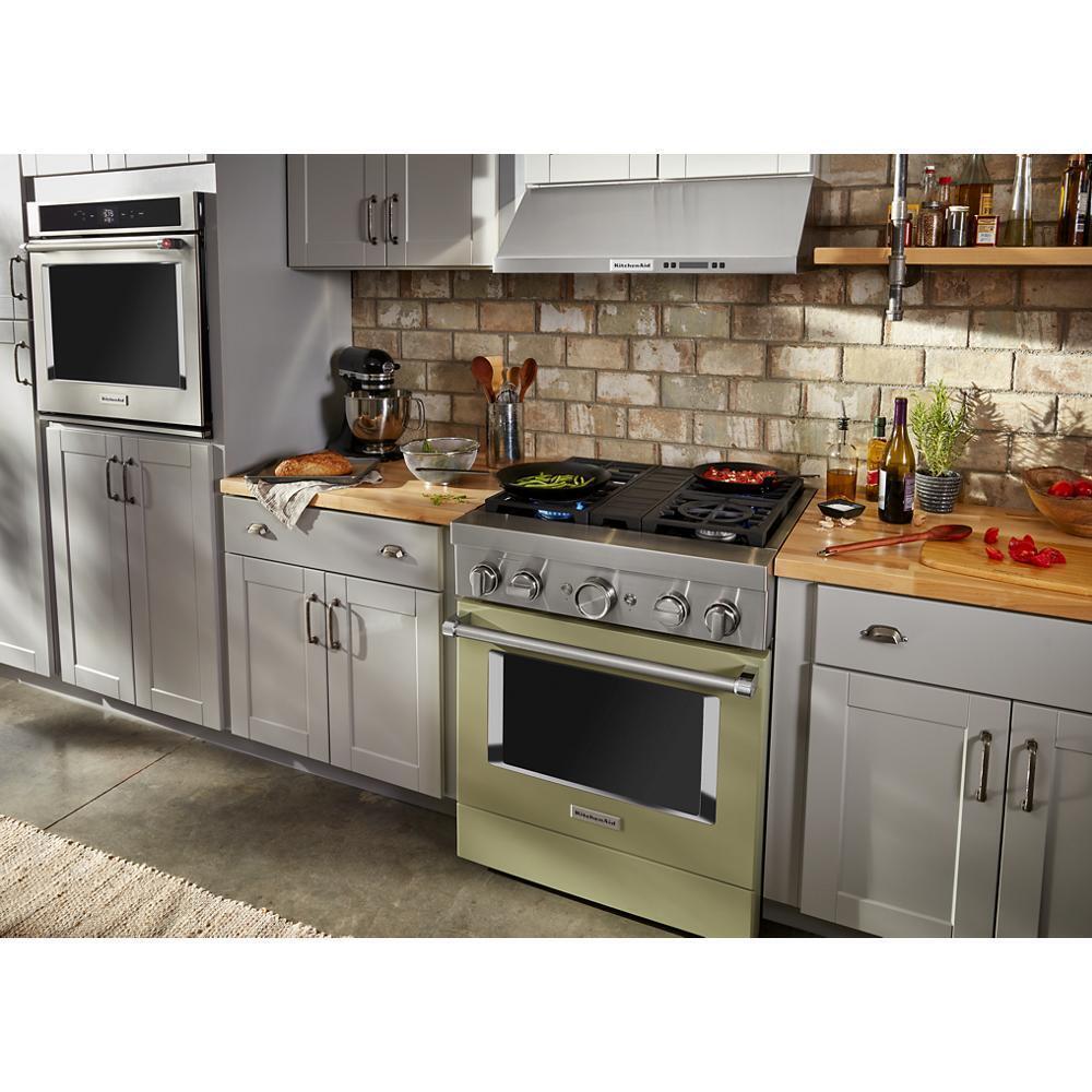 KFDC500JAV KitchenAid® 30'' Smart Commercial-Style Dual Fuel Range with 4 Burners