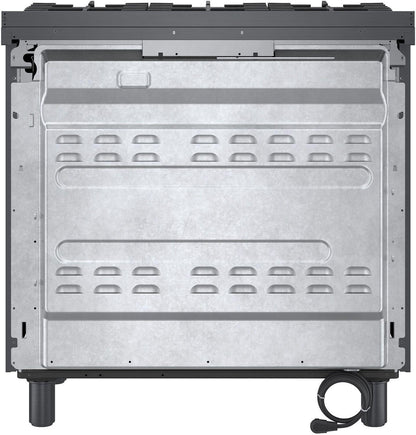 Bosch HGS8645UC 800 Series, Gas freestanding range, 36'', Black stainless steel