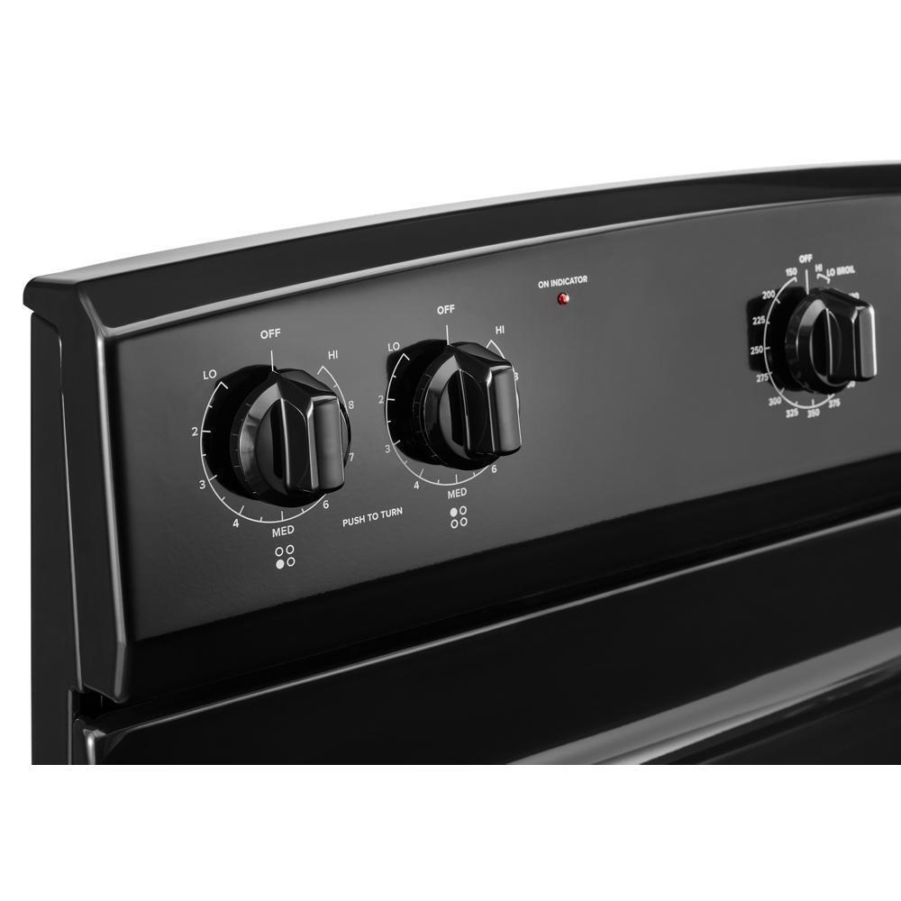 ACR4203MNB Amana® 30-inch Electric Range with Easy-Clean Glass Door