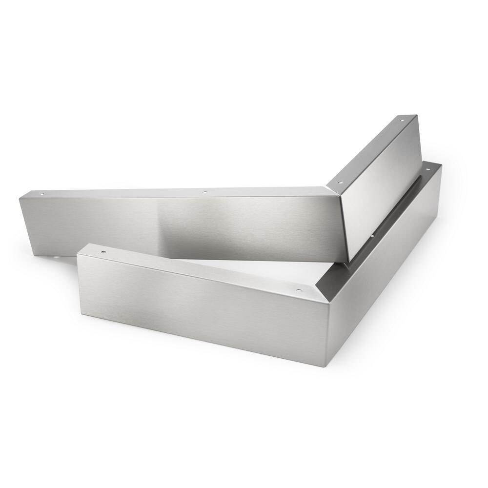 Kitchenaid W10164745 3" X 17 1/4" X 11" Over-The-Range Microwave Trim Kit with stainless steel trim pieces, mounting hardware, & instructions