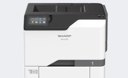Sharp MXC528P MX-C528P Color Networked Printer Prints up to 52 pages per minute Maximum paper capacity of 2,850 sheets Exceptional Image Quality with 1200 x 1200 dpi print resolution