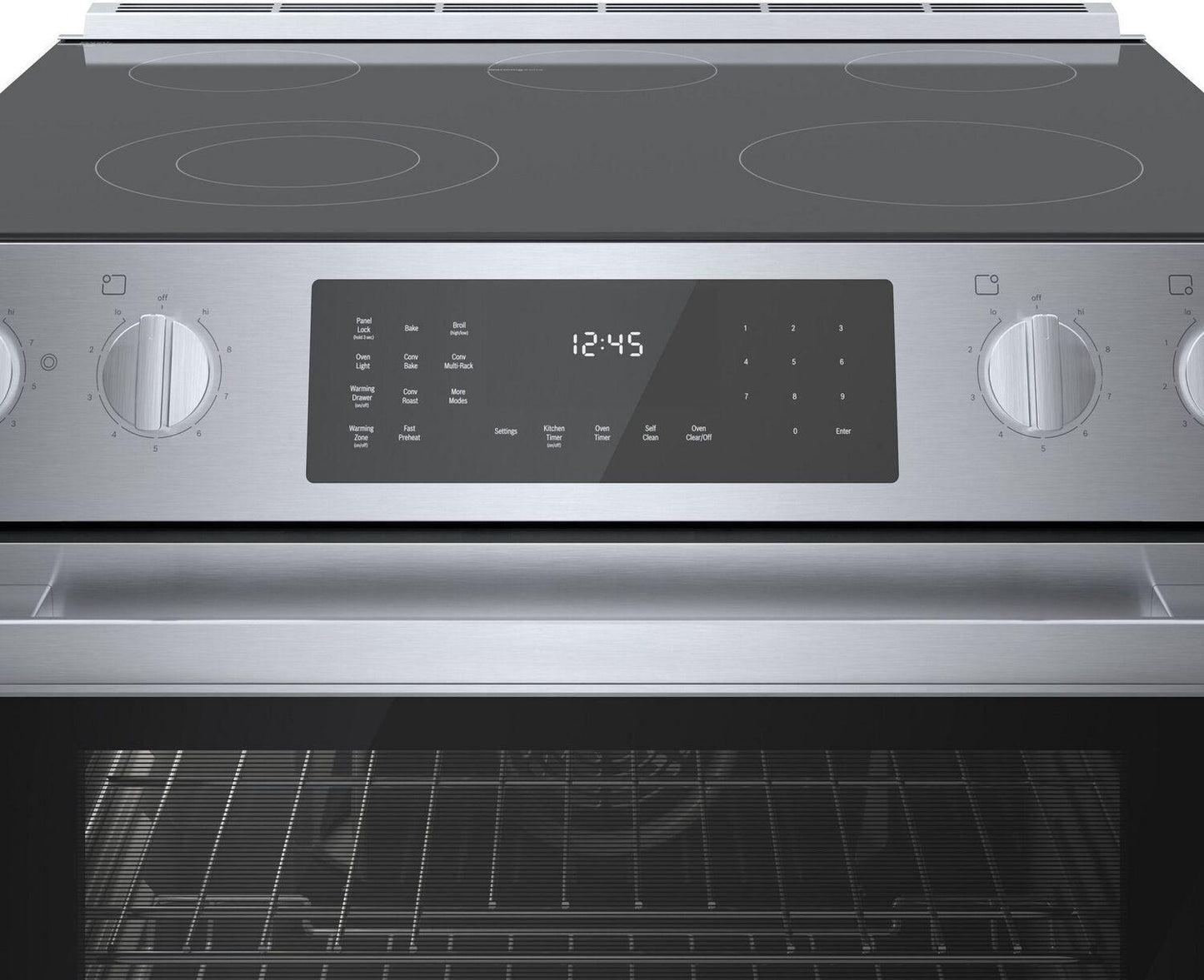 Bosch HEI8056U 800 Series, Electric slide-in range, 30'', Stainless steel