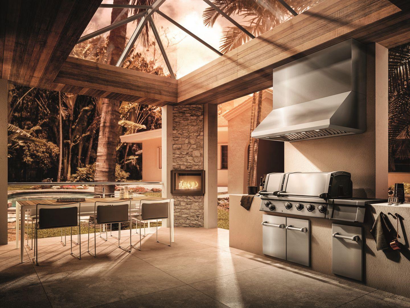 Elica ECP136SS CAPRI Outdoors Range Hood 36" wide - 1200CFM