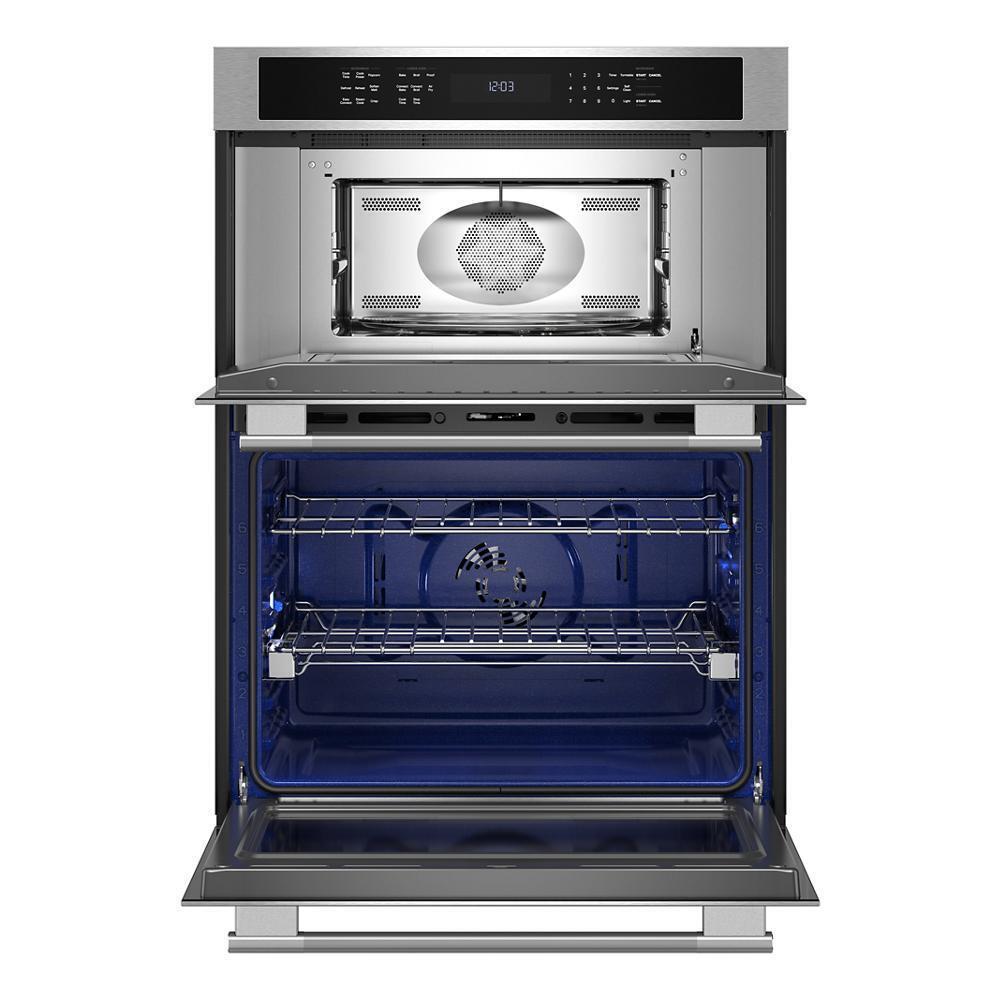 Kitchenaid KOEC527SPS 27-inch Electric Combo Wall Oven with No Preheat Air Fry Mode - PrintShield™ Finish